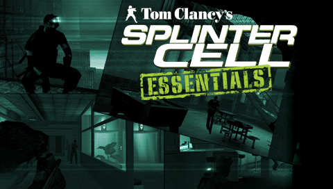 Splinter Cell: Essentials title screen for PSP